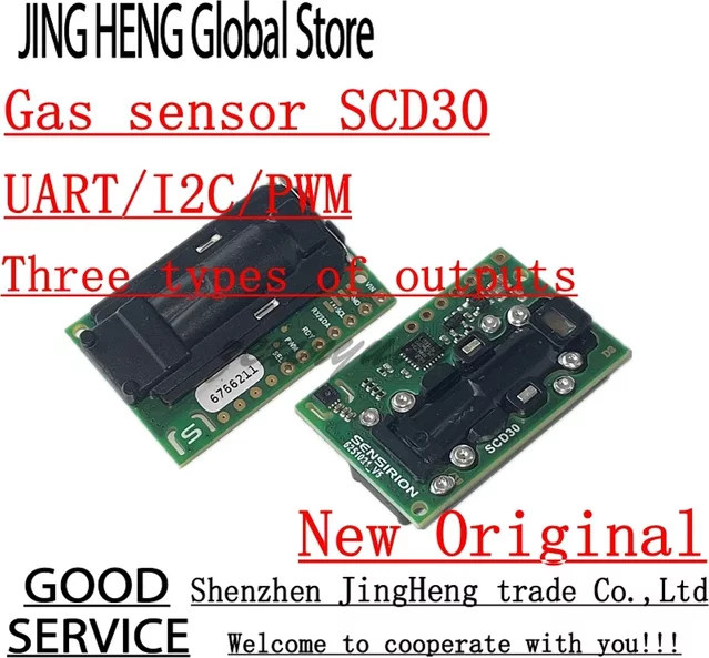 SCD30 Luftqualität Sensor Modul zur Messung von CO2, Temperatur und Feuchtigkeit in Grün - Bild 1