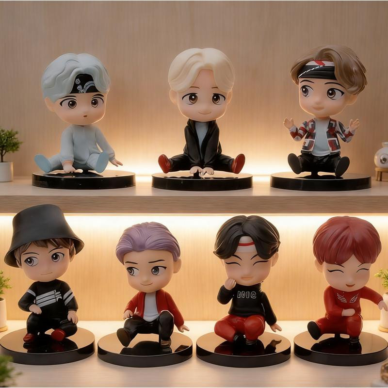 Yiran toy 1 Bangtan Boys Puppe Modell Actionfigur 7-teiliges Set - Bild 3