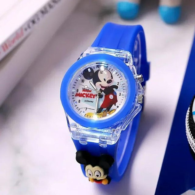 Disney Kinderuhr, Quarz, Kunststoff, Blau, Unisex - Bild 1