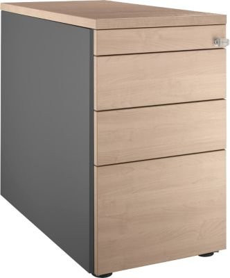 Schäfer Shop Genius Standcontainer 1336 mit Griffnut, anthrazit/Eiche-Dekor, B: 43,5 cm, H: 71,7 cm, T: 4,0 cm - Bild 1