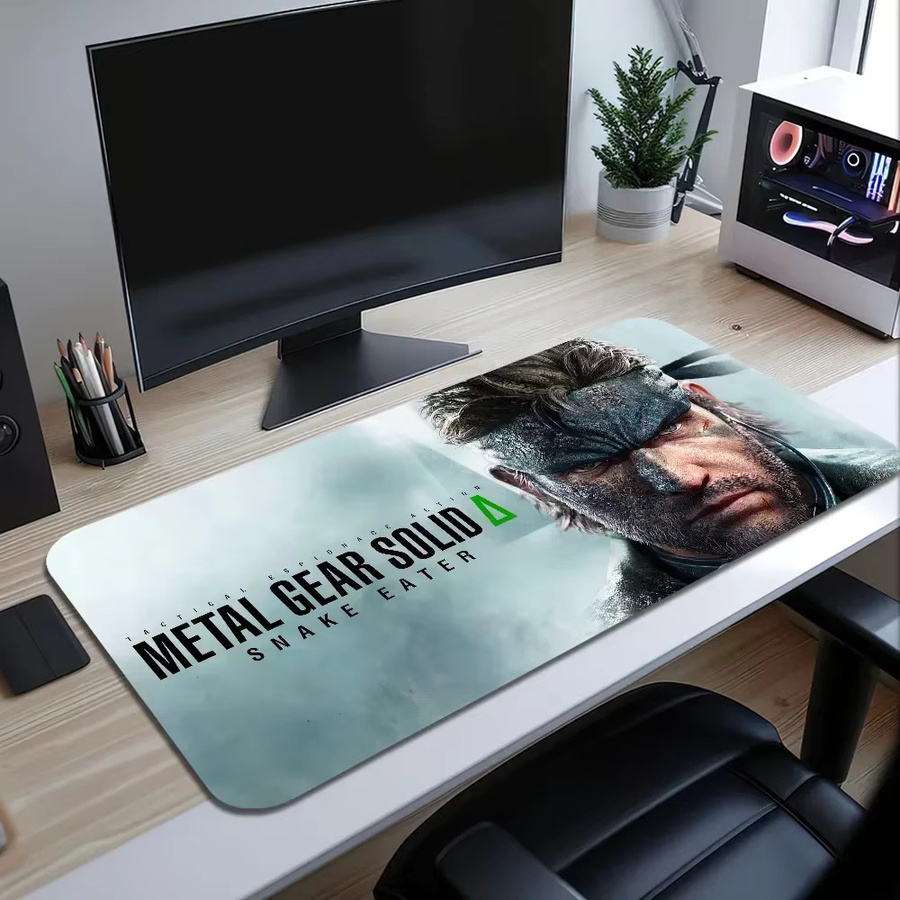 Metal Gear Solid Delta Snake Eater 2024 Gaming-Mauspad für PC, großflächiges Schreibtisch-Mauspad mit genähten Kanten, Multicolor - Bild 2