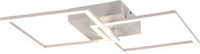 Reality LED Deckenleuchte Trail modern aus Metall in Weiß matt B/H/T: 44,6 x 7,0 x 39,6 cm - Bild 1