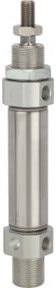 Riegler Rundzylinder MI doppeltwirkend in Silber, Kolbendurchmesser: 32 mm, Hub: 50 mm, Anschluss: G 1/8 - Bild 1