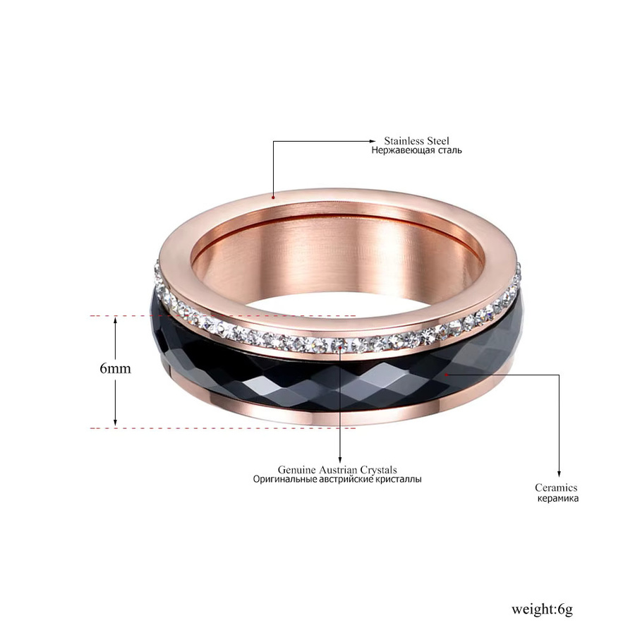 JeeMango Verlobungsring Edelstahl, Gold, Zirkonia, Damen - Bild 1