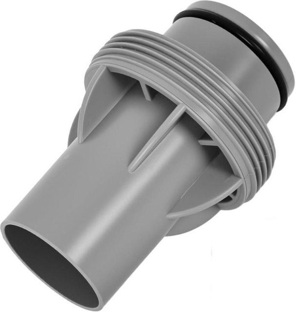 SHqinghu Auslaufsicherer Poolschlauchadapter Schnellanschluss für Filterpumpen P6916 Aufstellpool, Farbe: Grau, Durchmesser: 38 mm - Bild 1