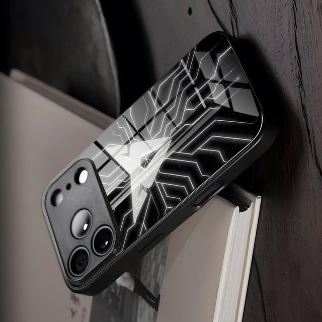 Rastar Handyhülle aus Glas mit Cupra Logo in Schwarz für iPhone und Samsung Modelle - Bild 1
