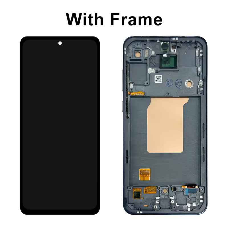 Samsung Galaxy A55 5G Super AMOLED Display mit Touch Screen und Rahmen in Schwarz als Ersatzteil - Bild 3