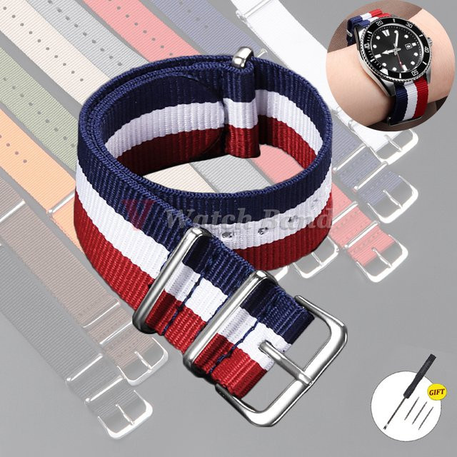 Uhrenarmband Nylon, Textil/NATO, Bunt, Unisex - Bild 1