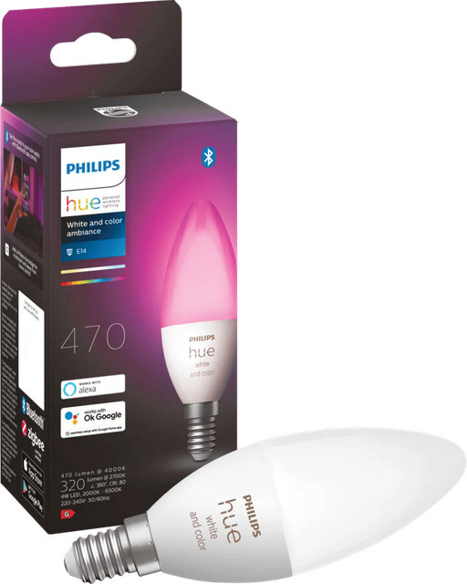 Philips Hue White & Color Ambiance LED Kerzenlampe E14 Bluetooth Multicolor dimmbar - Bild 1
