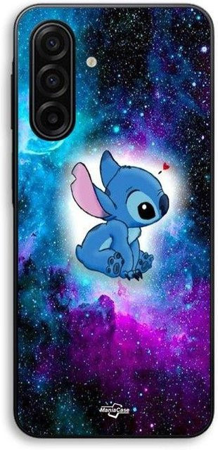 Maniacase Handyhülle für Samsung Galaxy A57 mit Stitch Ohana Weltraum Design in Schwarz und Bunt - Bild 1