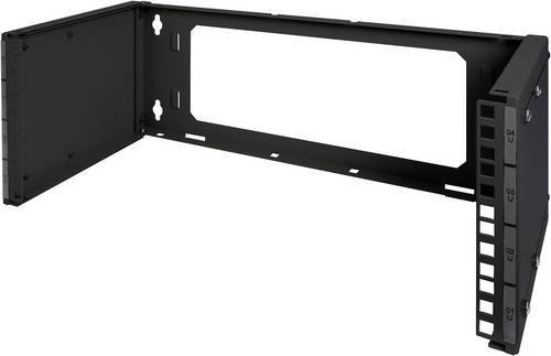 Digitus Wandmontage Patch-Halter 19 Zoll, 4 HE, Schwarz (RAL 9005), B: 505 cm, H: 195 cm, T: 250 cm - Bild 1