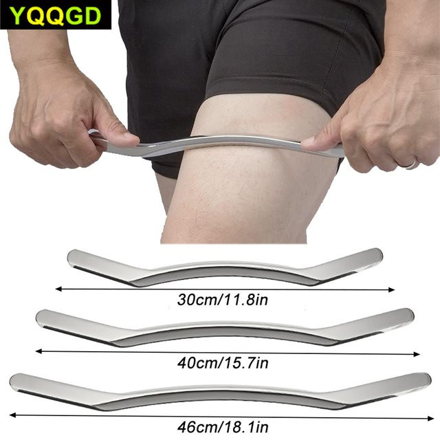 YQQGD Gua Sha Massage Werkzeug aus Edelstahl, Unisex - Bild 1