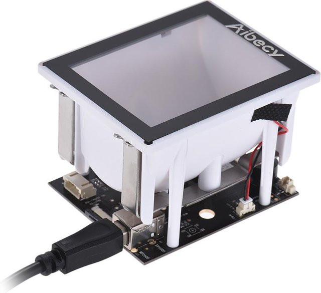 Aibecy Tragbares Embedded Modul Barcode-Scanner-Lesegerät mit USB/RS232 Anschluss in Weiß - Bild 1