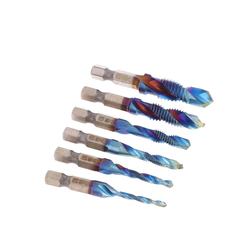 Titanbeschichteter Gewindebohrer mit Sechskantschaft für Schraubenmaschinen, metrische Gewinde M3, M4, M5, M6, M8, M10 - Bild 3