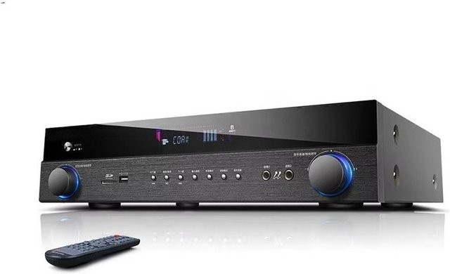Professioneller 5.1-Kanal Audio-Hochleistungsverstärker mit 5000 Watt in Schwarz - Bild 1