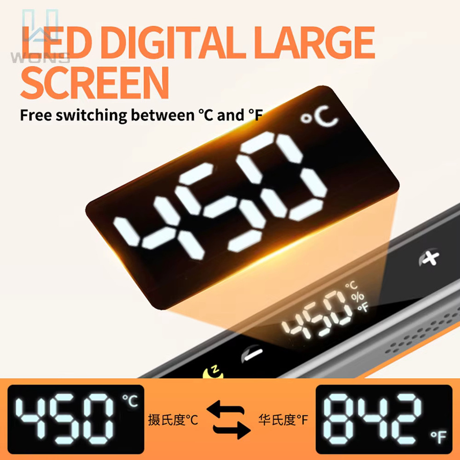 Aideepen Kabelloses USB-Smart-Lötkolben-Set in Grau mit einstellbarer Temperatur und Typ-C-Anschluss für schnelle Reparaturen - Bild 3