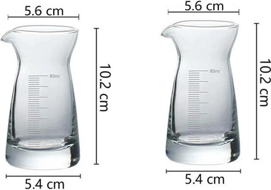 Yiran Furniture Weindispenser und Dekantierer aus Glas, Transparent/Weiß - Bild 1