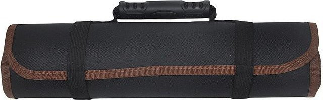 Werkzeugrolle NATAWA aus wasserdichtem Segeltuch in Kaffeebraun mit 22 Taschen und Schraubenschlüssel, B/H/T: 57,5 x 36,0 x 22,0 cm - Bild 1