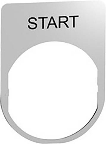 Schneider Electric ZBYM2303 Schildträger aus Metall in Silber, 10 Stück - Bild 1