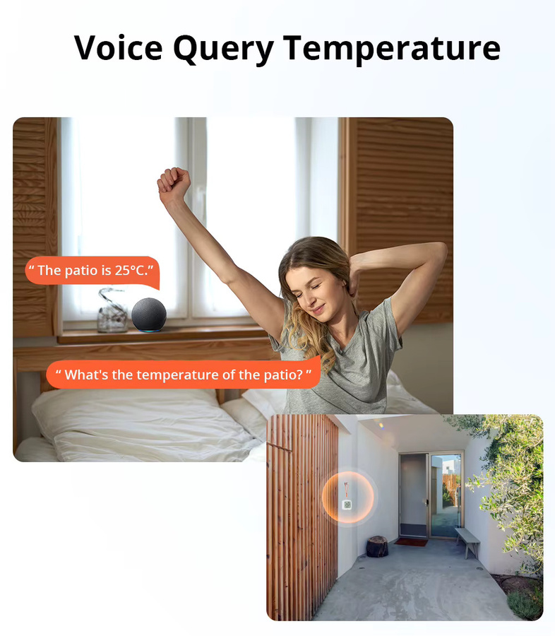 SONOFF SNZB-02WD Zigbee Smart Temperatur-Feuchtigkeitssensor mit LCD-Display, IP65 wasserdicht, Farbe: Weiß - Bild 3