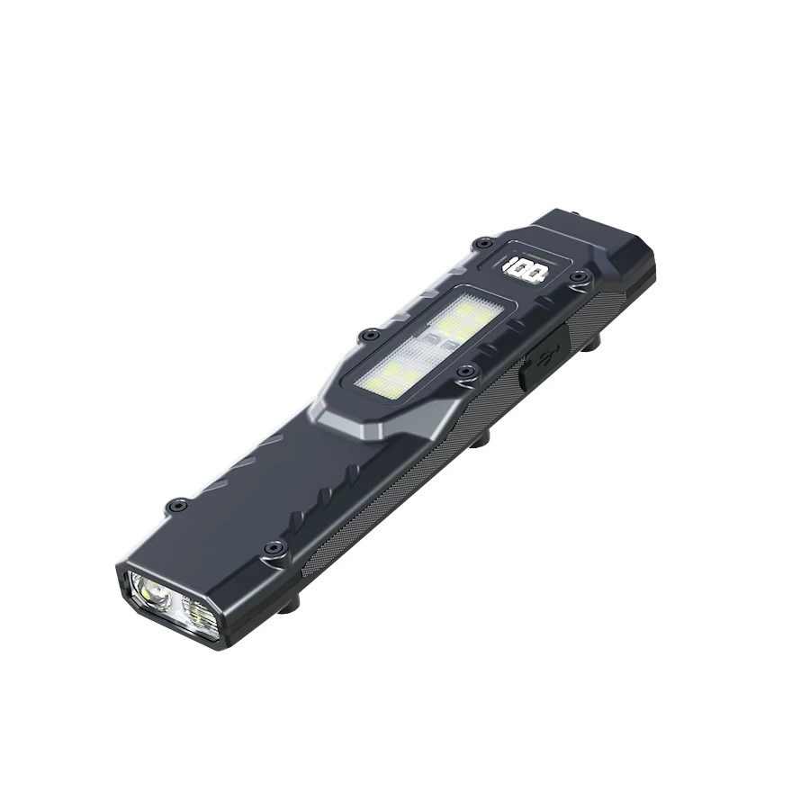 XIWANGFIRE EDC Taktische LED-Taschenlampe mit 1500 Lumen, USB-C wiederaufladbar, IPX5 wasserdicht, Schwarz - Bild 7