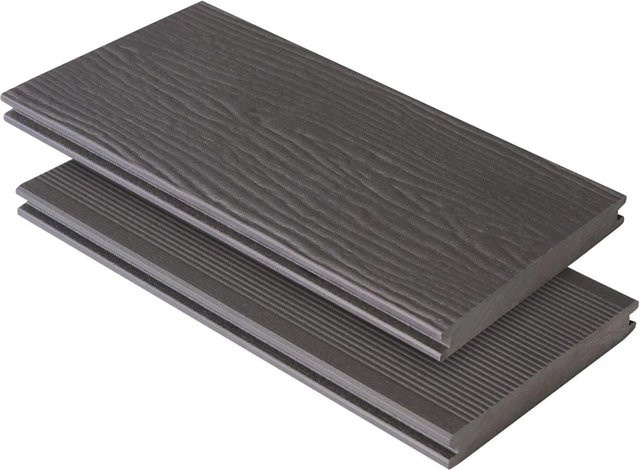 Kovalex Terrassendiele WPC Massiv Graubraun B: 14,5 cm, H: 2 cm, L: 300 cm - Bild 1