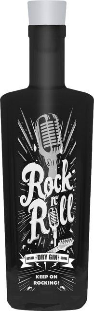 Rock n Roll Dry Gin, Deutschland, 40 % Vol., 0,5 l - Bild 1
