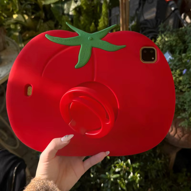 Cartoon-Tomaten Tablet-Hülle für Apple iPad Mini, Air und Pro in Rot - Bild 2