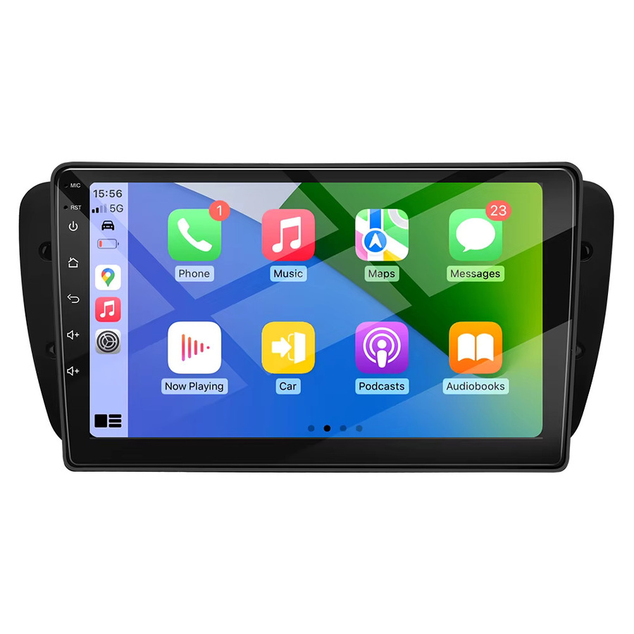 Grandnavi Android 14 Multimedia Autoradio mit 9 Zoll IPS Display für SEAT Ibiza MK4 6J 2008-2015, Schwarz, inklusive GPS und drahtlosem CarPlay - Bild 5