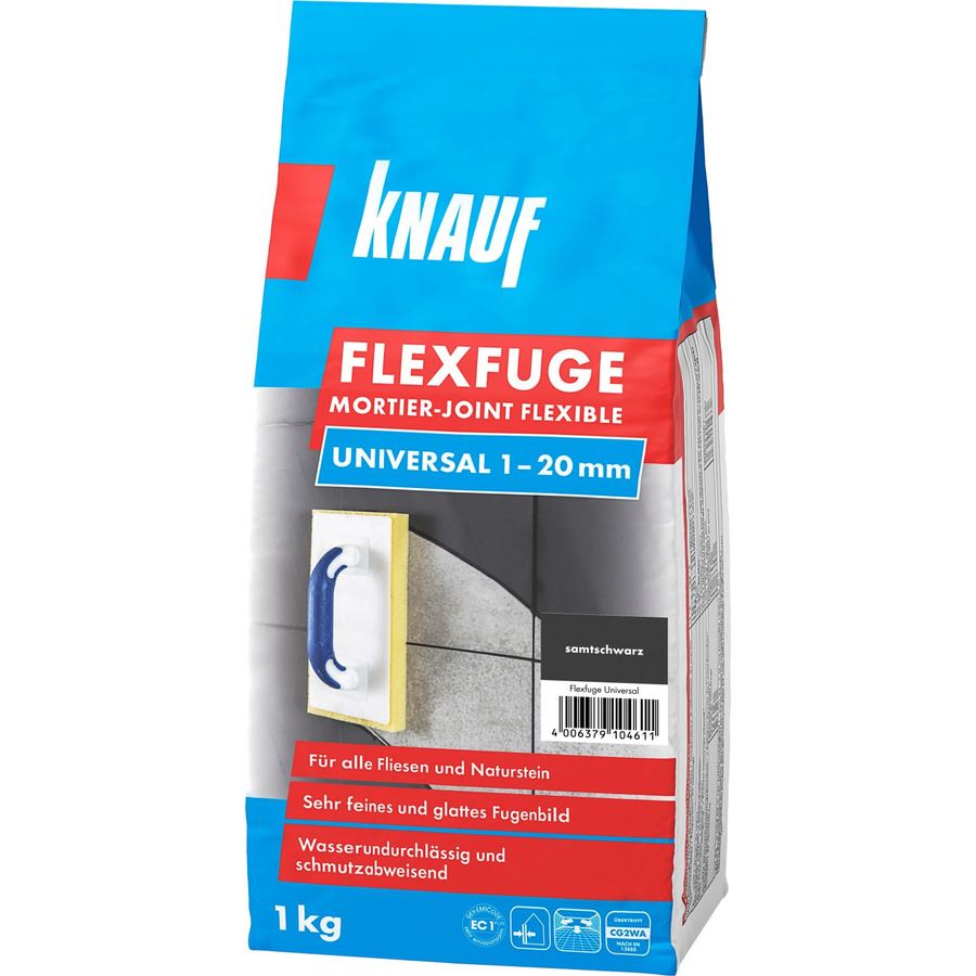 Knauf Flexfuge Universal Samtschwarz 1 kg - Bild 2
