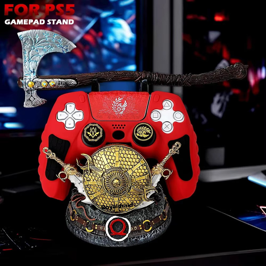 mbchips mc God of War Gaming-Controller-Halter Desktop-Dekorationsständer für PS5, PS4, Xbox und Nintendo Switch in Multicolour - Bild 3