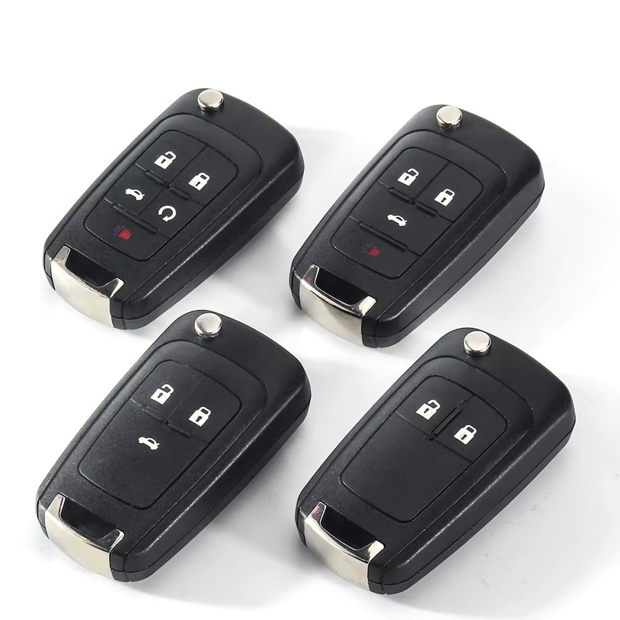 KEYYOU Flip Remote Auto Schlüssel Shell für Chevrolet Cruze Epica Lova Camaro Impala und Opel Astra Corsa Insignia Zafira in Schwarz - Bild 5