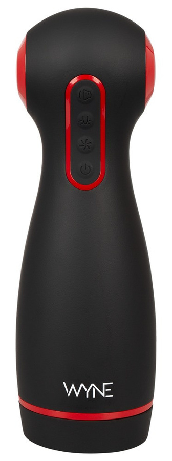 WYNE Masturbator 06 in Schwarz mit Vibration, Saugfunktion und variablem Druck - Bild 2