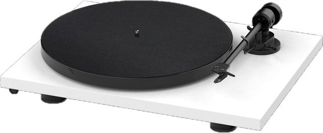 Pro-Ject E1 BT Plattenspieler mit Bluetooth in Hochglanz Weiß - Bild 1