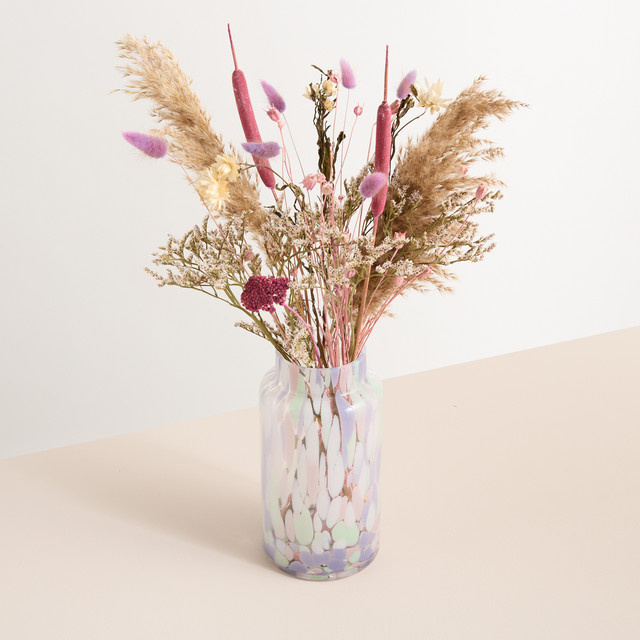 Trockenblumenstrauß Blume2000 in Lila, Rot und Multicolour für den Tisch - Bild 1