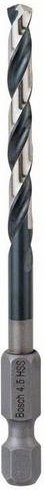 Bosch Impact Control HSS-G Spiralbohrer mit 1/4 Zoll 6-kant Schaft in Silber, Durchmesser: 4,5 mm, Spirallänge: 47 mm, Gesamtlänge: 87 mm - Bild 1