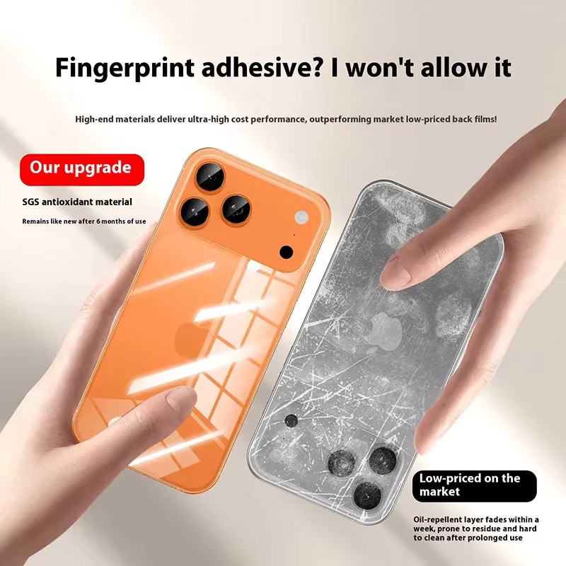 3er-Pack HD Hydrogel Displayschutz Folie Transparent für Apple iPhone 17 Pro Max und iPhone 17 Pro - Bild 3