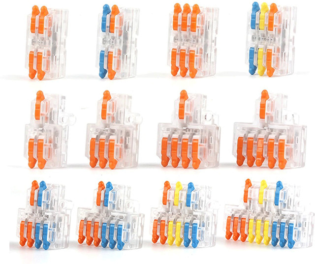 DIY GO Universeller kompakter Drahtverbinder transparent 1-in-Mehrfach-Out-Push-in-Klemmenblock zum Spleißen für Heimwerken und Beleuchtung - Bild 1