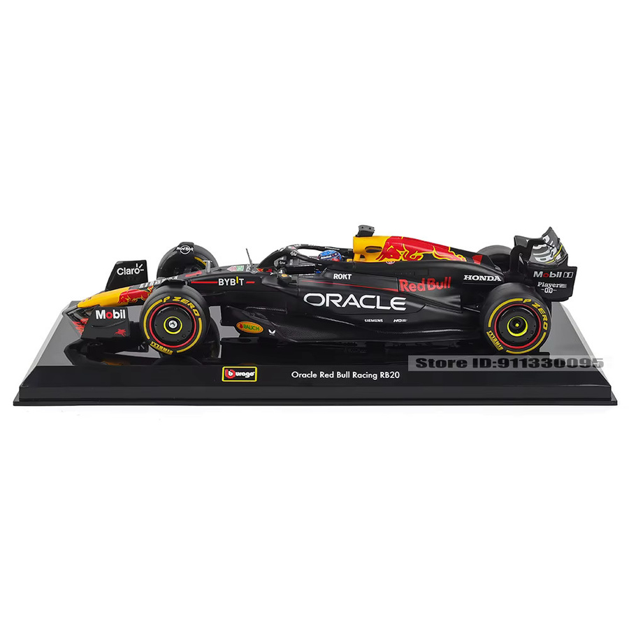 Bburago Red Bull Racing F1 Oracle Max Verstappen Sergio Perez, Präzisionsmodellauto, 1:24, ab 14 Jahren - Bild 2