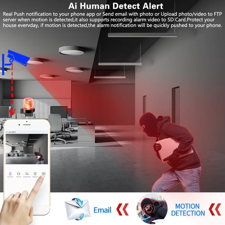 XMEYE 8MP 4K AHD CCTV-Überwachungssystem mit Gesichtserkennung und 8 wetterfesten BNC-Kameras für den Außenbereich - Bild 3