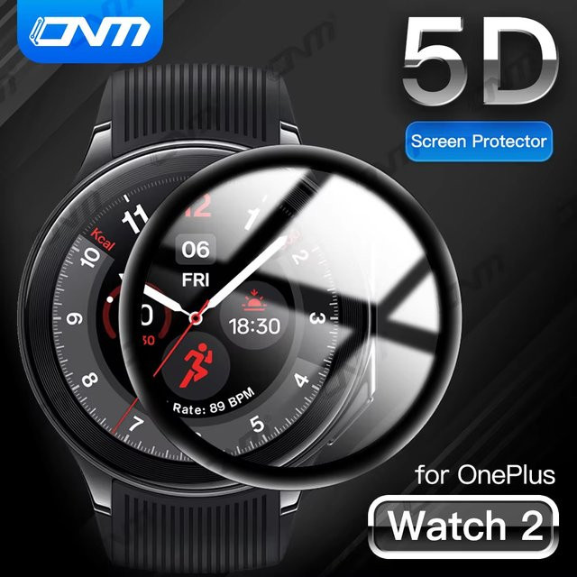 OnePlus Watch 2 5D-Schutzfolie, transparente Displayschutzfolie, kratzfest - Bild 1