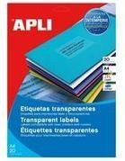 agipa Wetterfeste Etiketten Universal Transparent B: 6,35 cm, H: 3,81 cm - Bild 1
