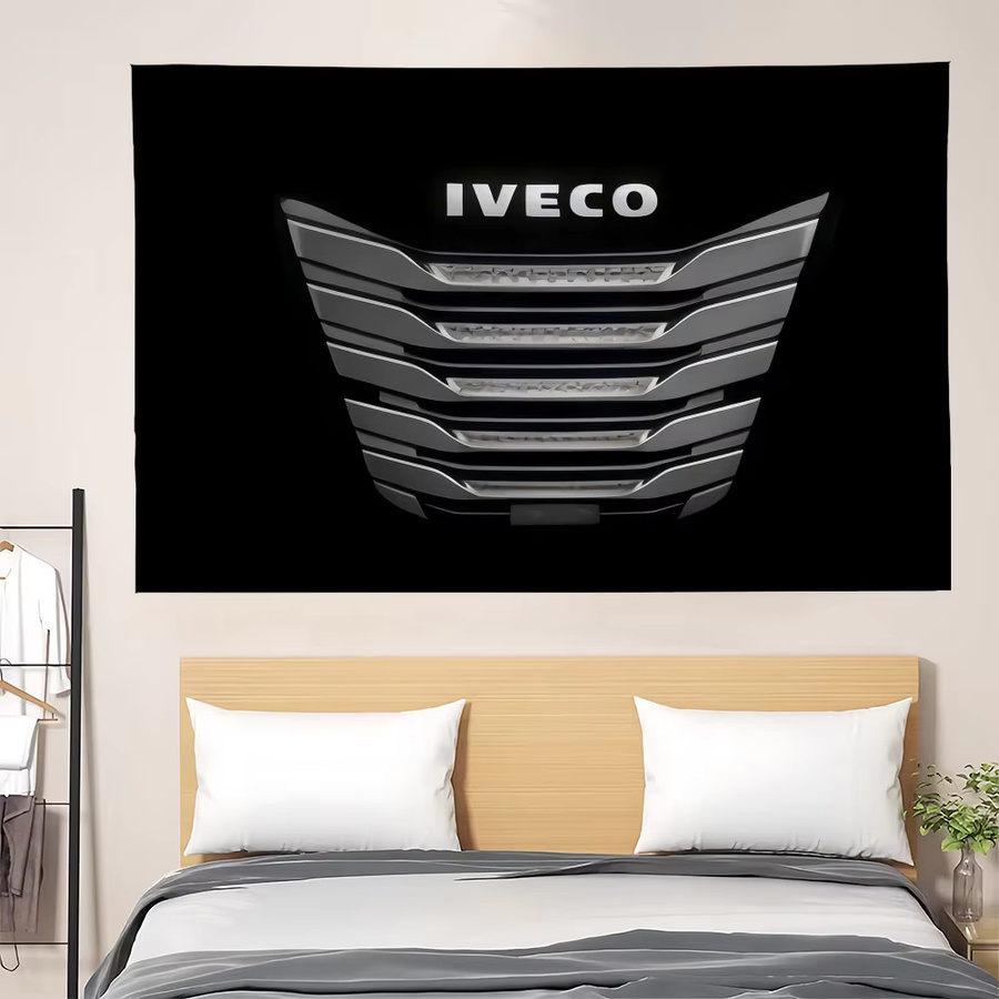 Dekorative Kunst-Flagge i-IVECO in Schwarz, B/H: 60,0 x 40,0 cm - Bild 5