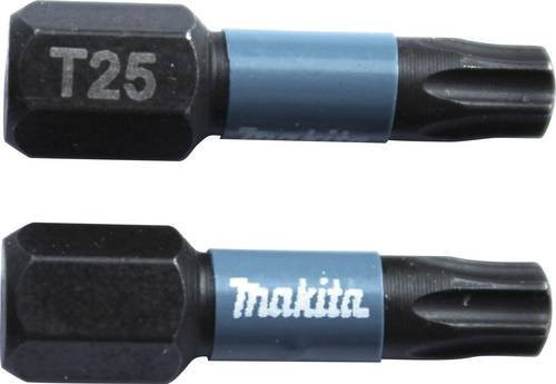 Makita TX-Bit T 25 Schraubendreher-Bit aus Edelstahl, Schwarz, 2 Stück - Bild 1