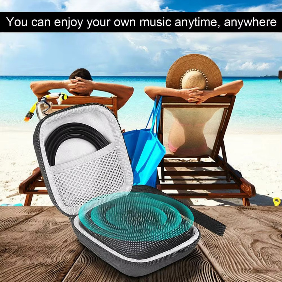 Schutzhülle Bose SoundLink Micro 2 und Tribit StormBox Micro in Schwarz als stoßfeste Lautsprecher-Aufbewahrungstasche - Bild 4