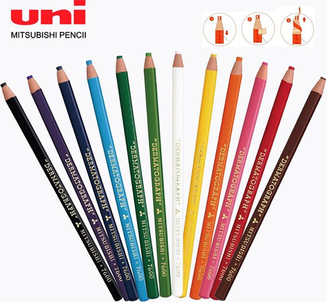 UNI Buntstifte Pigment auf Ölbasis in Multicolour für Kinder, 12 Stück - Bild 1