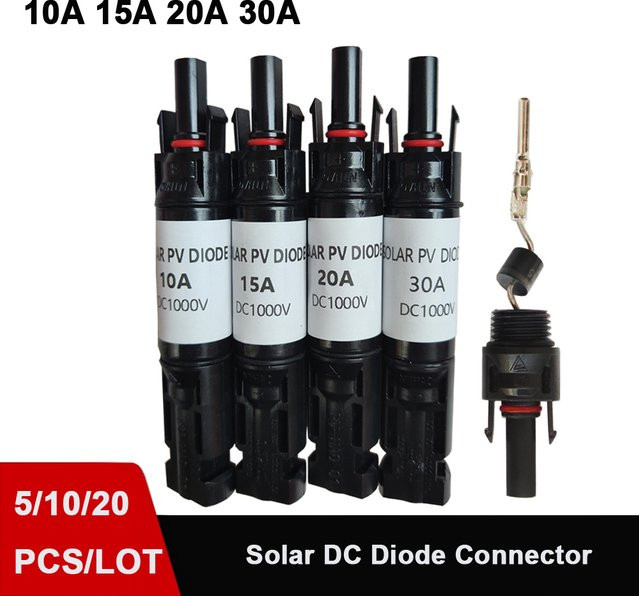 TAKORI Blockierdiode für Solar PV DC Anschluss, Schwarz - Bild 1