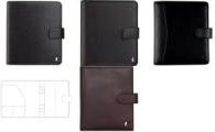 AVERY Zweckform CHRONOPLAN Standard A5 Compact Etui aus schwarzem Vollrindleder - Bild 1