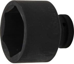 BGS Kraft-Steckschlüssel-Einsatz Sechskant 5870 mit 25 mm (1 Zoll) Innenvierkant und 70 mm Schlüsselweite aus Chrom-Molybdän-Stahl in Schwarz - Bild 1