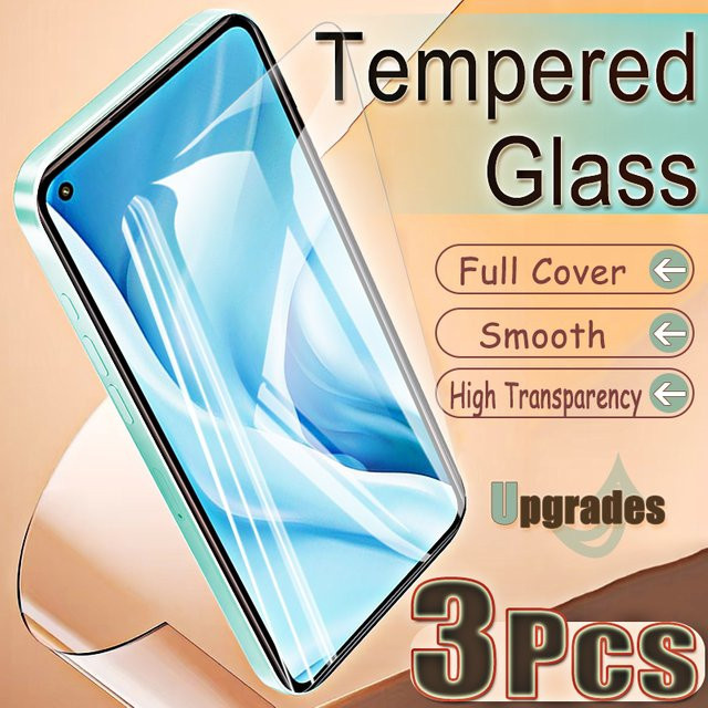 3er-Set Upgrade gehärtetes Glas Displayschutzfolie für Xiaomi Mi 11 Lite 5G, transparent, mit Fingerabdruck-Entsperrung und vollständiger Abdeckung - Bild 1